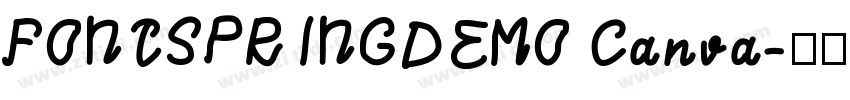 FONTSPRINGDEMO Canva字体转换